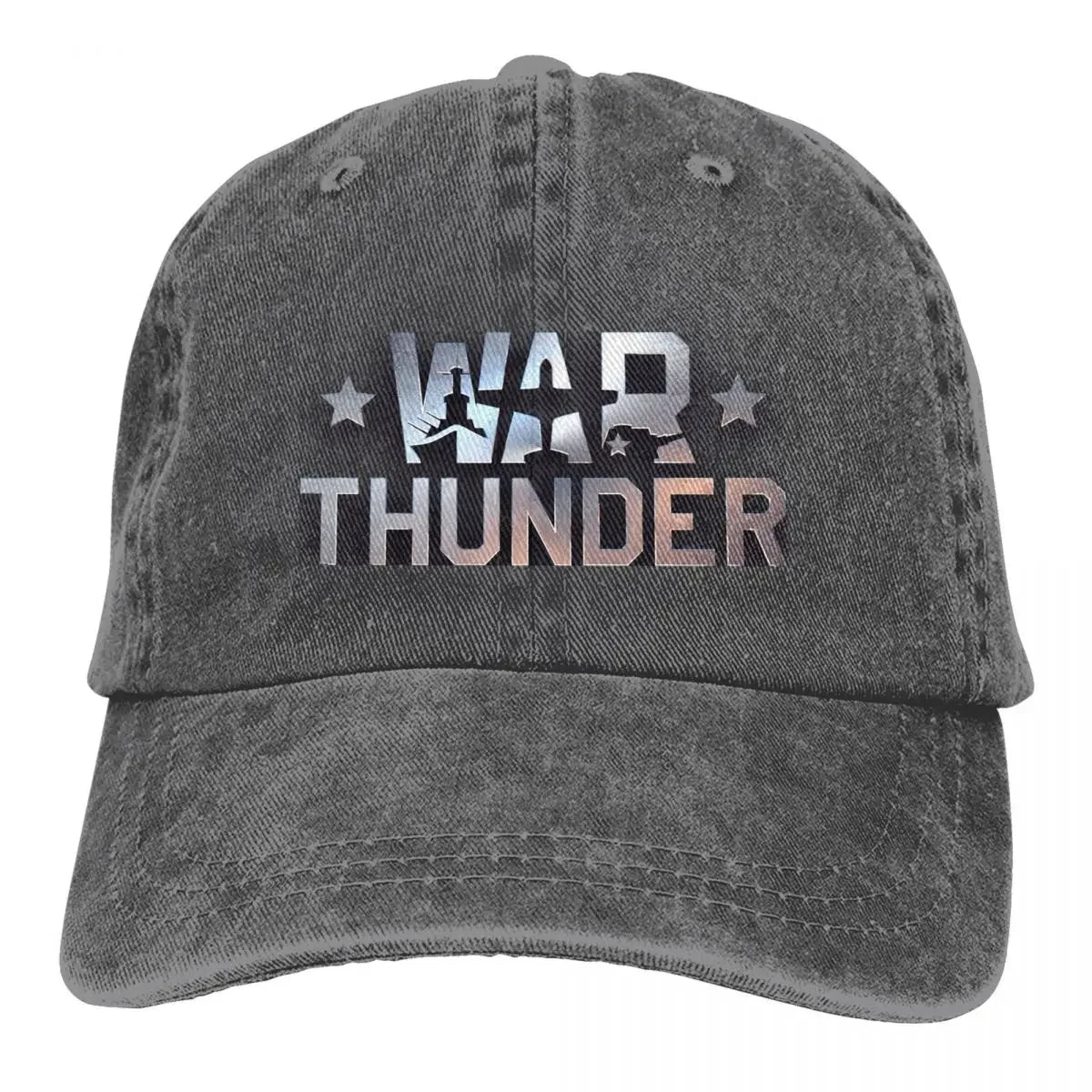 War Thunder Distressed Denim Baseball Cap