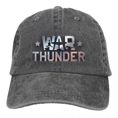 War Thunder Distressed Denim Baseball Cap