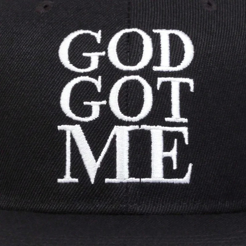 God Got Me Embroidery Snapback Cap