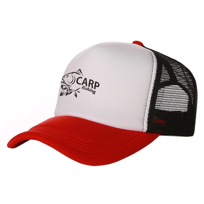 Funny Carp Fishing Trucker Baseball Cap