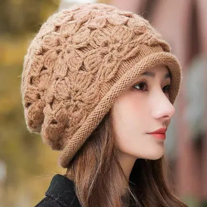 Handmade Double Layer Rolled Edge Knit Bucket Hat