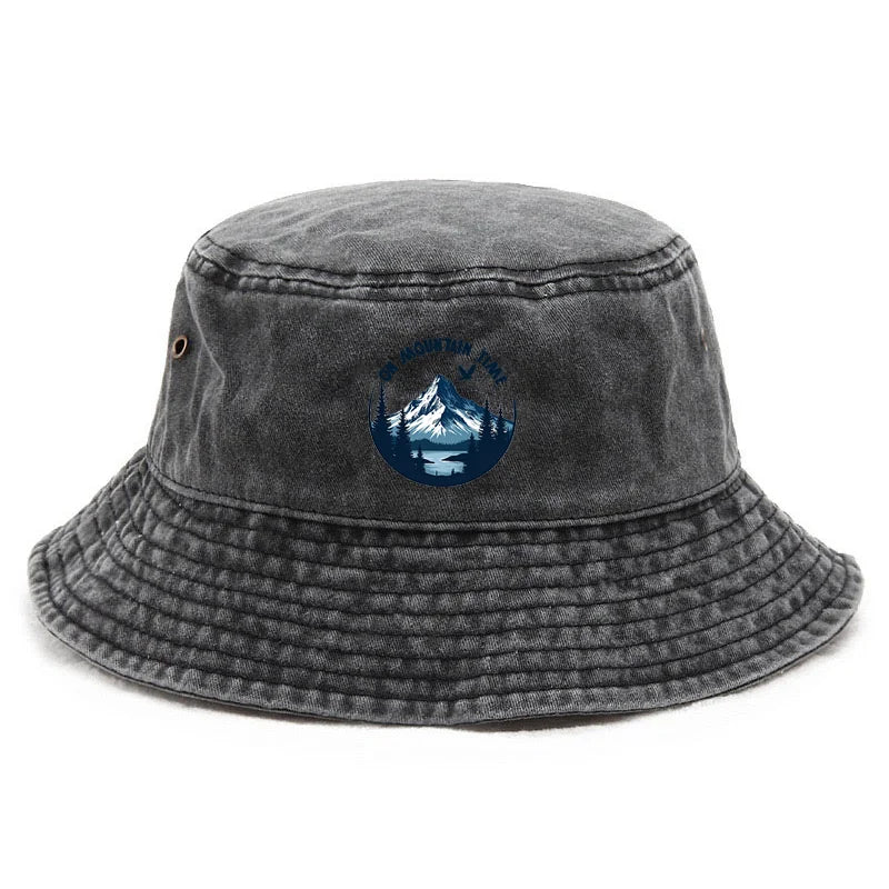 Customize Snow Peak Cotton Washed Outdoor Hiking Adventure Bucket Hat