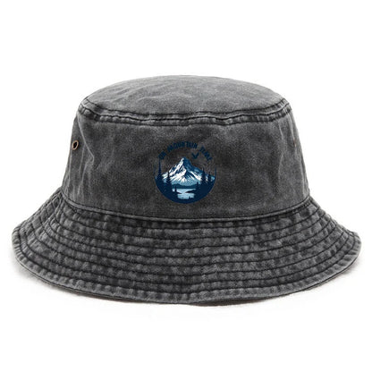 Customize Snow Peak Cotton Washed Outdoor Hiking Adventure Bucket Hat