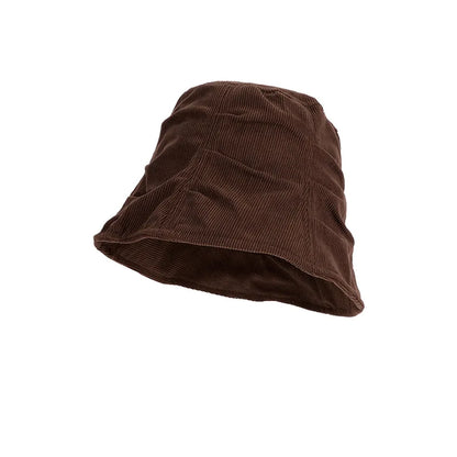 Japanese Retro Corduroy Oversized Bucket Hat