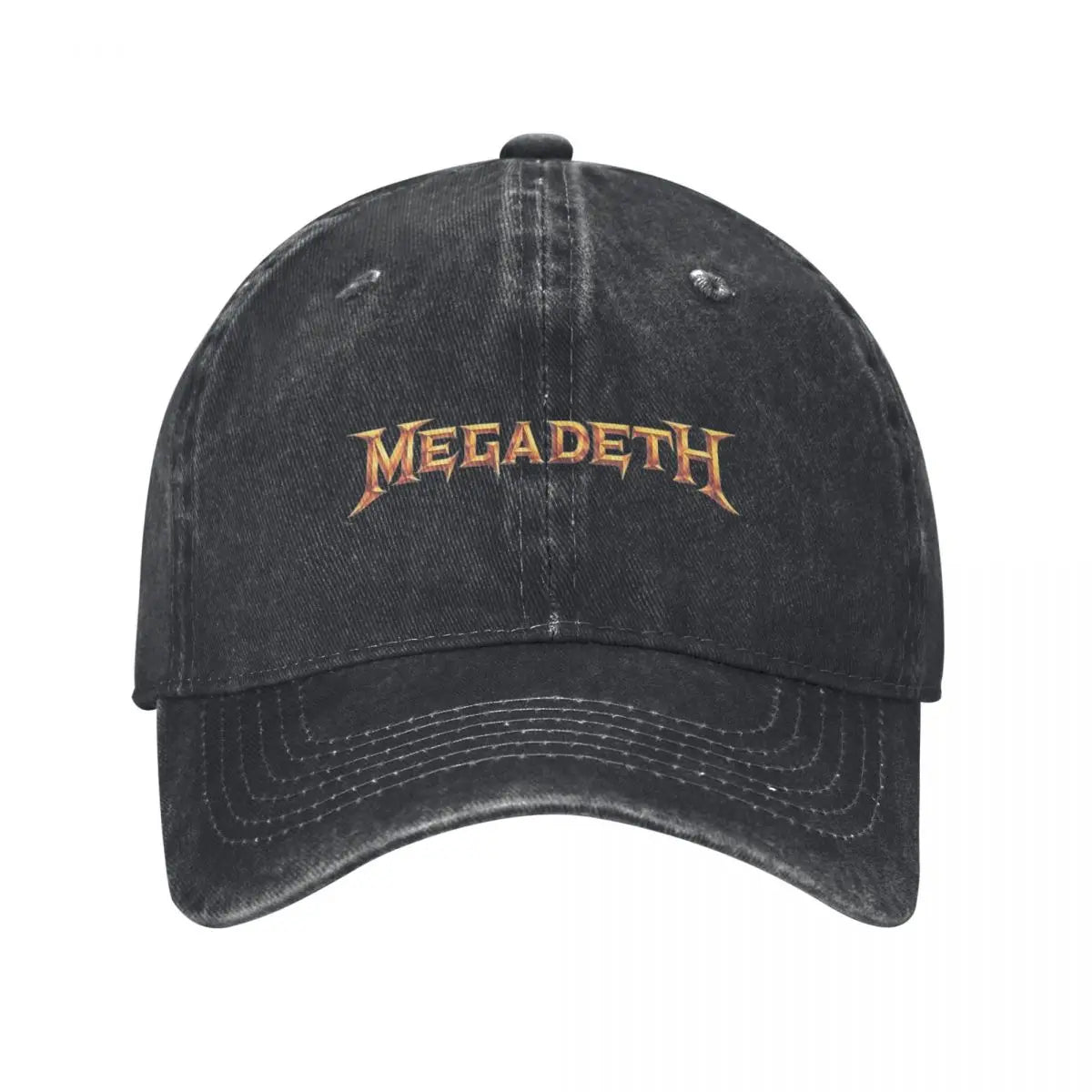 Megadeth Retro Distressed Denim Baseball Cap