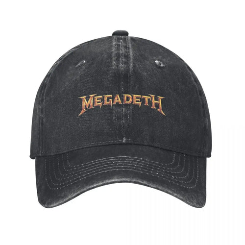Megadeth Retro Distressed Denim Baseball Cap
