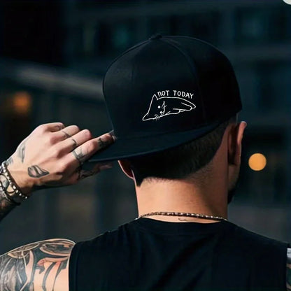 Not Today Lazy Cat Graphic Snapback Cap