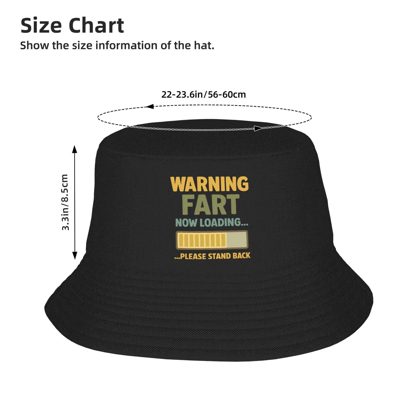 Warning Fart Now Loading Bucket Hat
