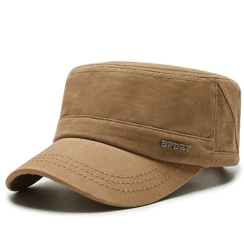 Simple Versatile Flat Military Duck Tongue Hat