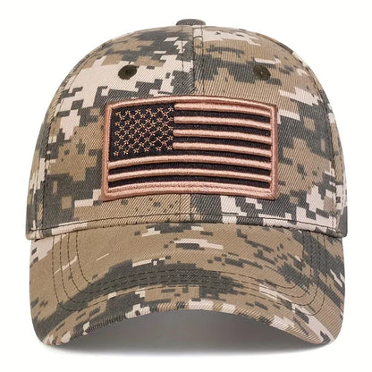 Unisex US Flag Embroidered Baseball Cap