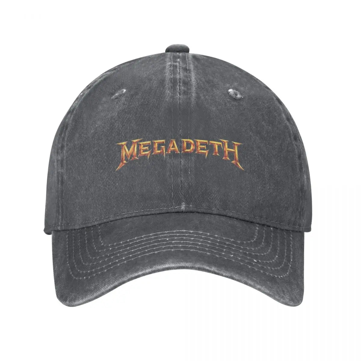 Megadeth Retro Distressed Denim Baseball Cap