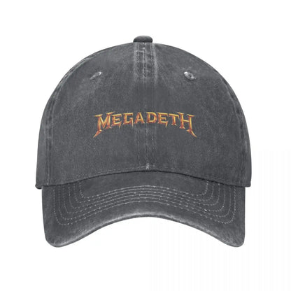Megadeth Retro Distressed Denim Baseball Cap