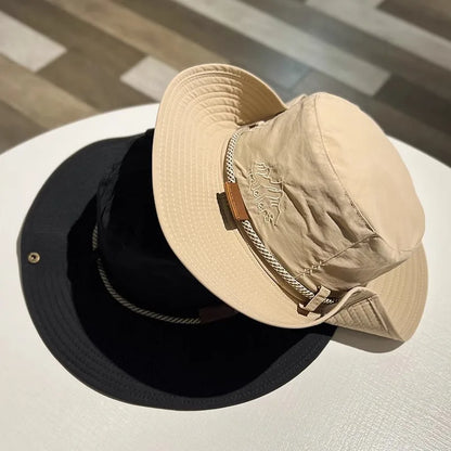 Summer Breathable Cotton Mesh Outdoor Bucket Hat