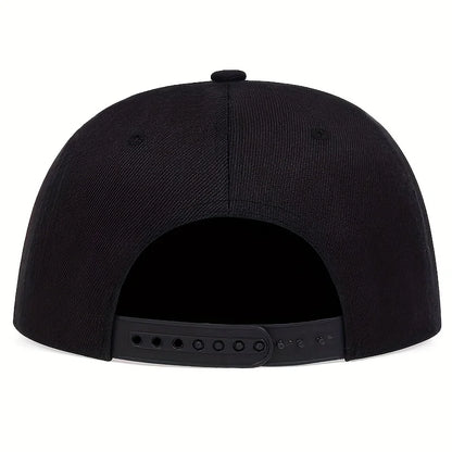 Flame Embroidery Adjustable Cotton Snapback Hat