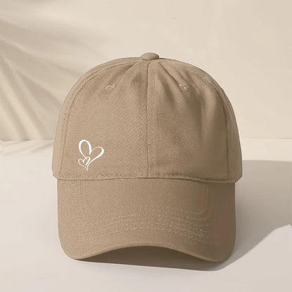 Love Themed Printed Adjustable Fashion Baseball Cap