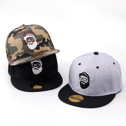 Bearded Uncle Embroidered Street HipHop Snapback Cap