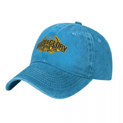 Booze Glory Skinhead Denim Outdoor Baseball Cap