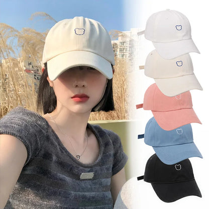 Cute Bear Adjustable Cotton Baseball Cap