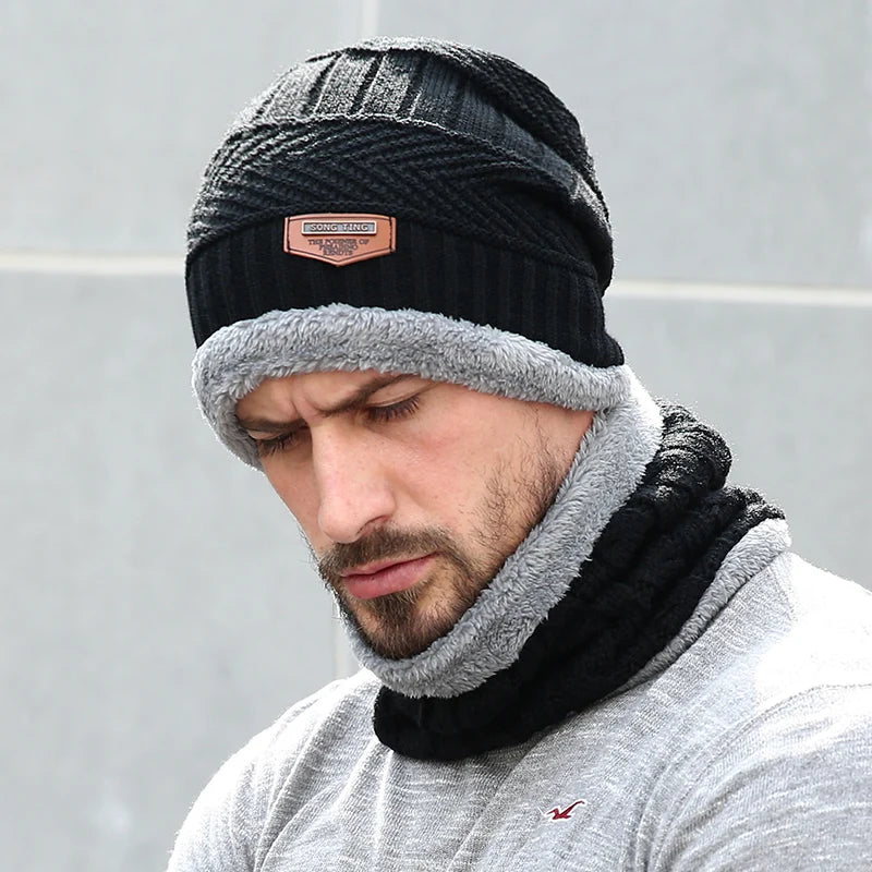 Knitted Wool Winter Beanie Hat