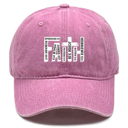 Faith Printed Adjustable Snapback Retro Baseball Cap