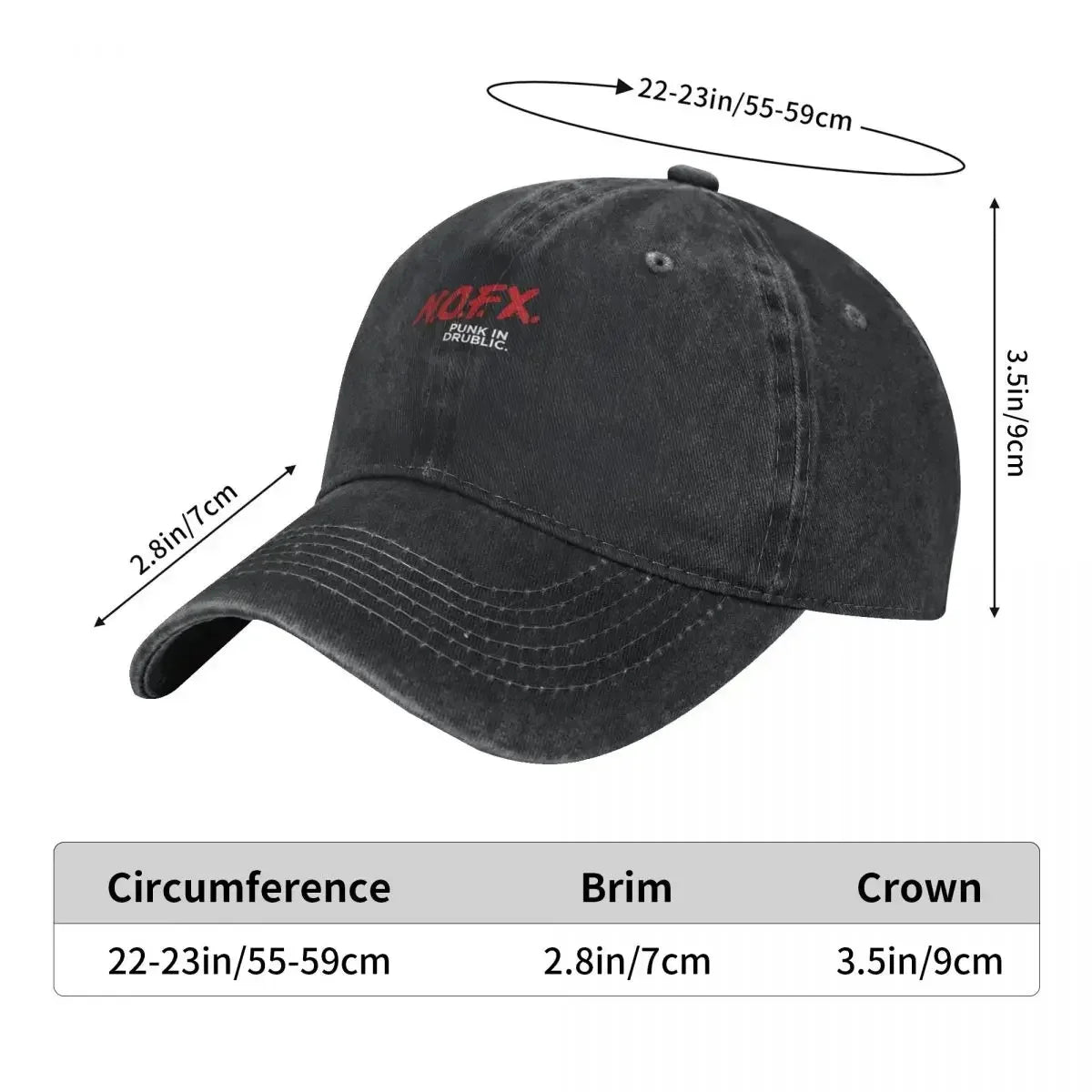 Vintage Punk In Drublic Music Fans Baseball Cap