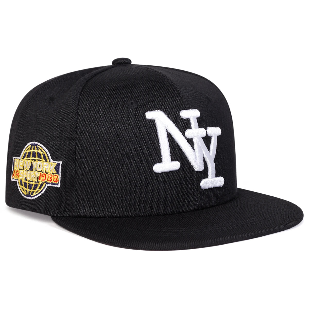 NY Letter Embroidery Unisex Street Snapback Cap
