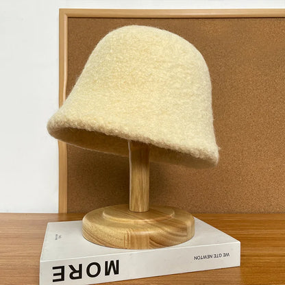 Women's Oversized Sherpa Winter Bucket Hat