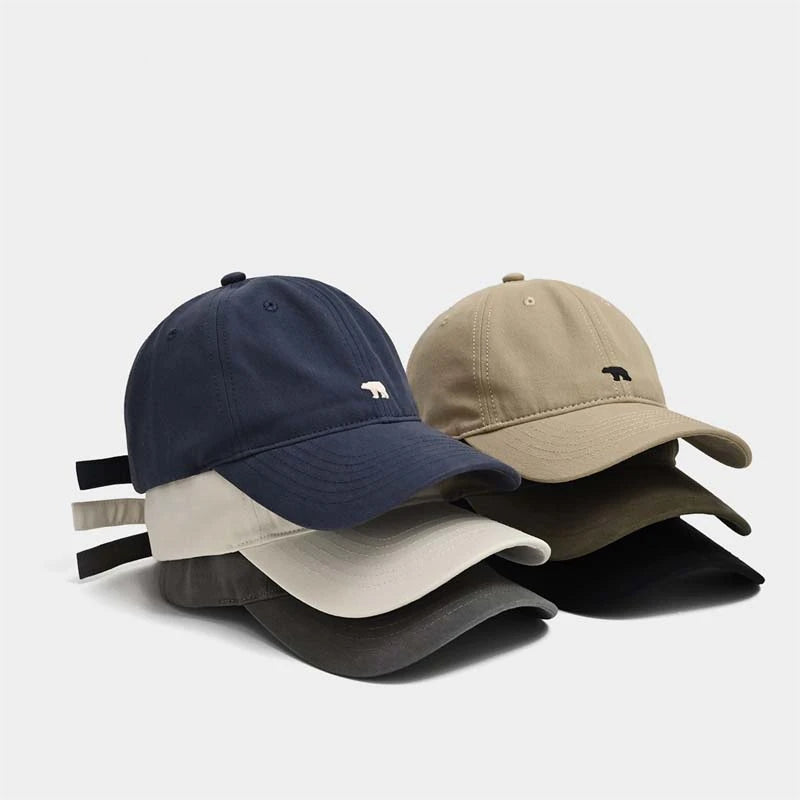 Polar Bear Embroidered Adjustable Breathable Baseball Hat