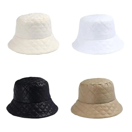 Waffle Knit Warm Bucket Hat