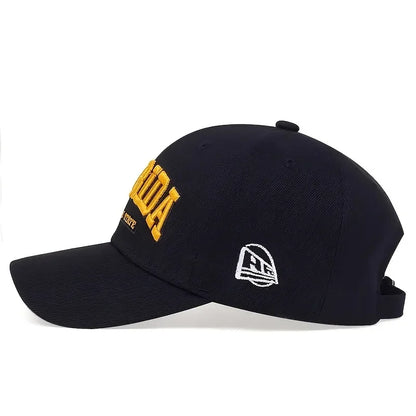 Florida Letter Embroidery Outdoor Adjustable Baseball Cap