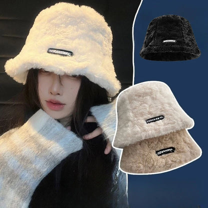 Warm Plush Furry Bucket Hat