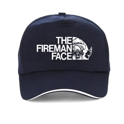 Funny Firefighter Face Adjustable Dad Baseball Cap
