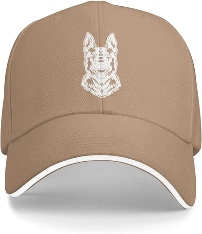 German Shepherd Sketch Trucker Baseball Cap