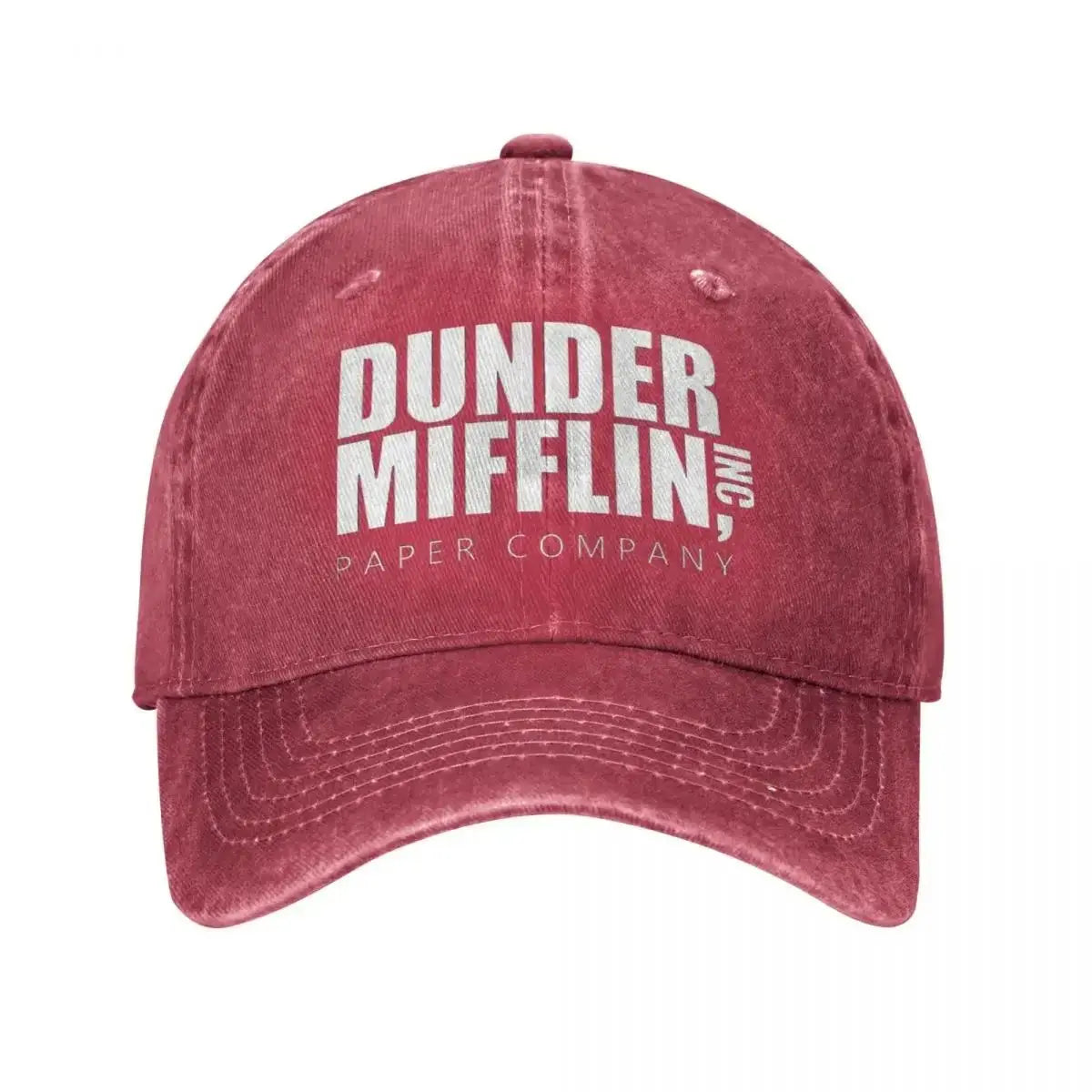 Classic Dunder Mifflin Distressed Denim Snapback Cap