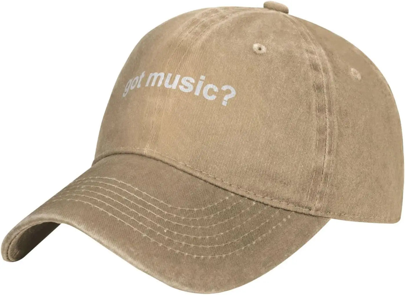 Got Music Question Mark Distressed Baseball Cap