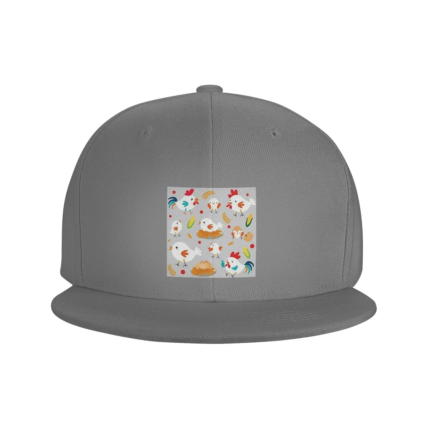 Cute Chicken Family Cartoon Casual Snapback Cap