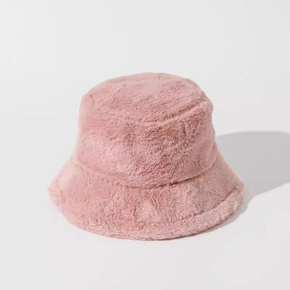 Winter Fuzzy Plush Ear Protection Bucket Hat