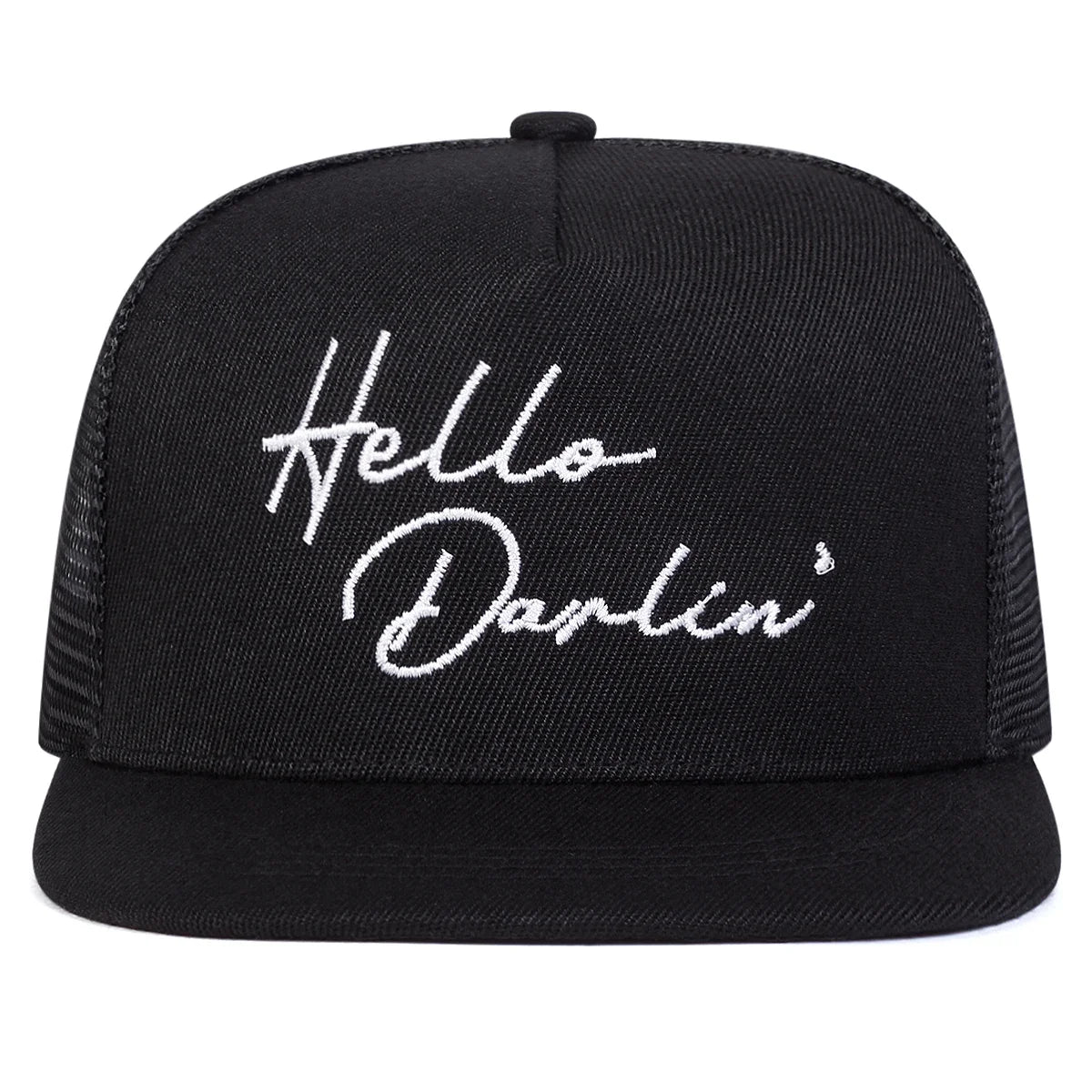 Hello Darlin Embroidery Adjustable Outdoor Snapback Cap