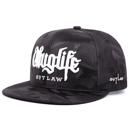 Unisex Riot LIFE Embroidered Flat Brim Cap