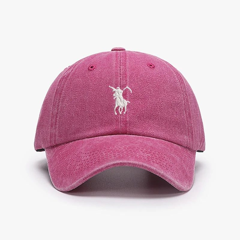 Grim Reaper Japan Embroidered Washed Cotton Baseball Cap