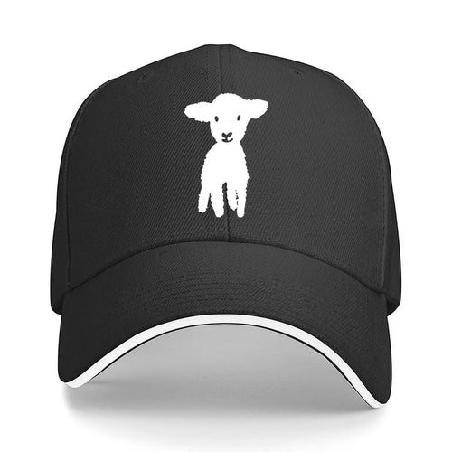 Cartoon Goat Printed Vintage Distressed Baseball Cap