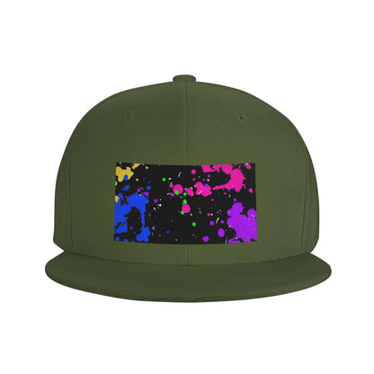 Colorful Graffiti Splatter Pattern Snapback Cap