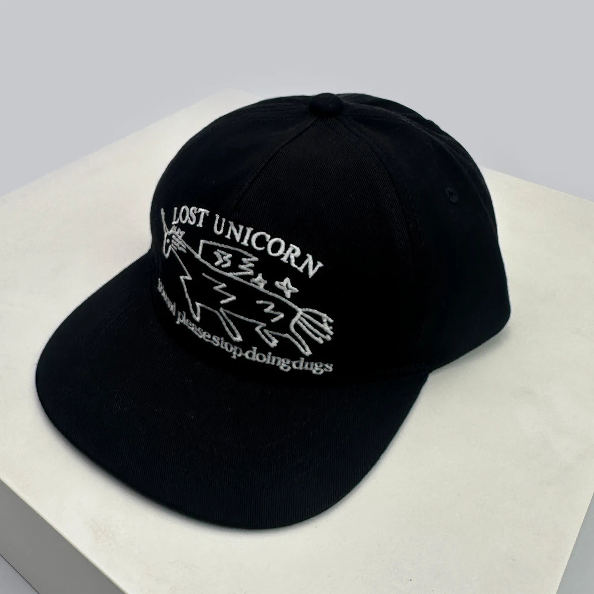 New Unisex Niche Unicorn Letters Embroidery Baseball Hats Flat Eave