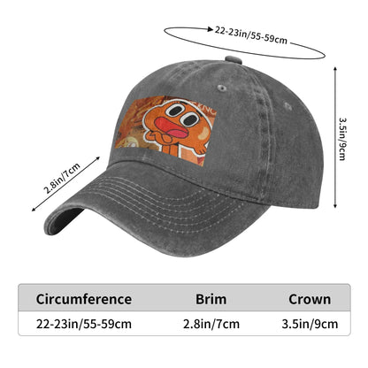 Darwin Watterson Washed Denim Adjustable Baseball Cap