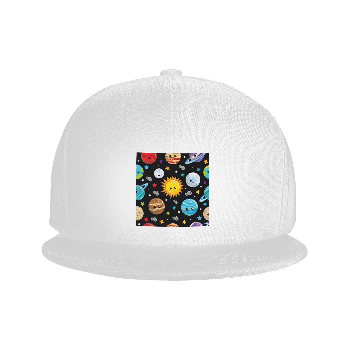 Kawaii Cute Solar System Planets Graphic Snapback Cap