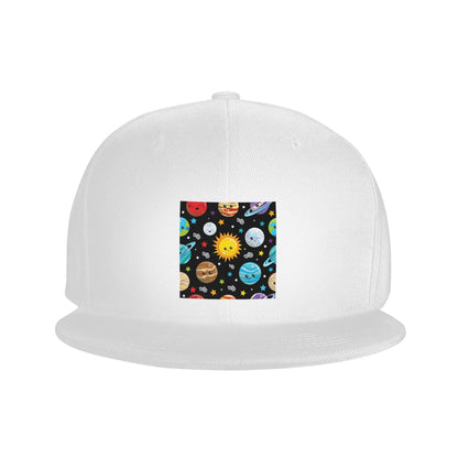 Kawaii Cute Solar System Planets Graphic Snapback Cap