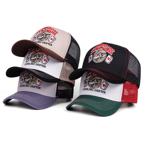 2025 Stetson Wolf Head Mesh Baseball Cap
