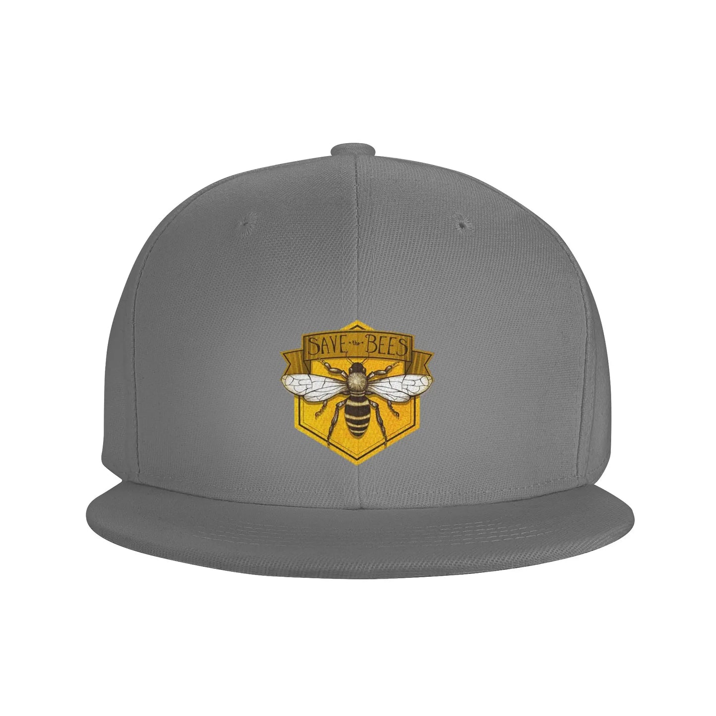 Save The Bees Printed Unisex Snapback Cap