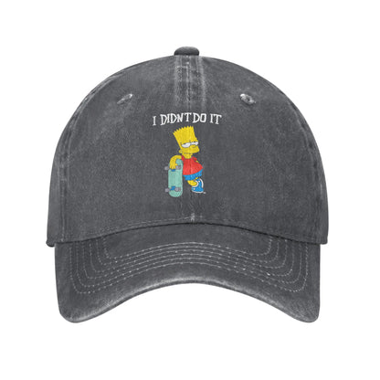 S Simpson Skateboard Casual Baseball Cap