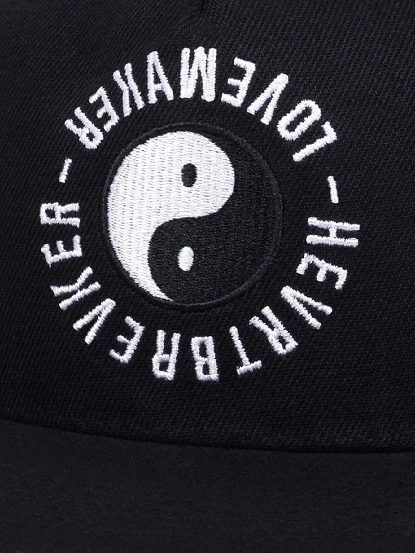 Unisex Tai Chi Eight Trigrams Embroidery Hip Hop Baseball Cap